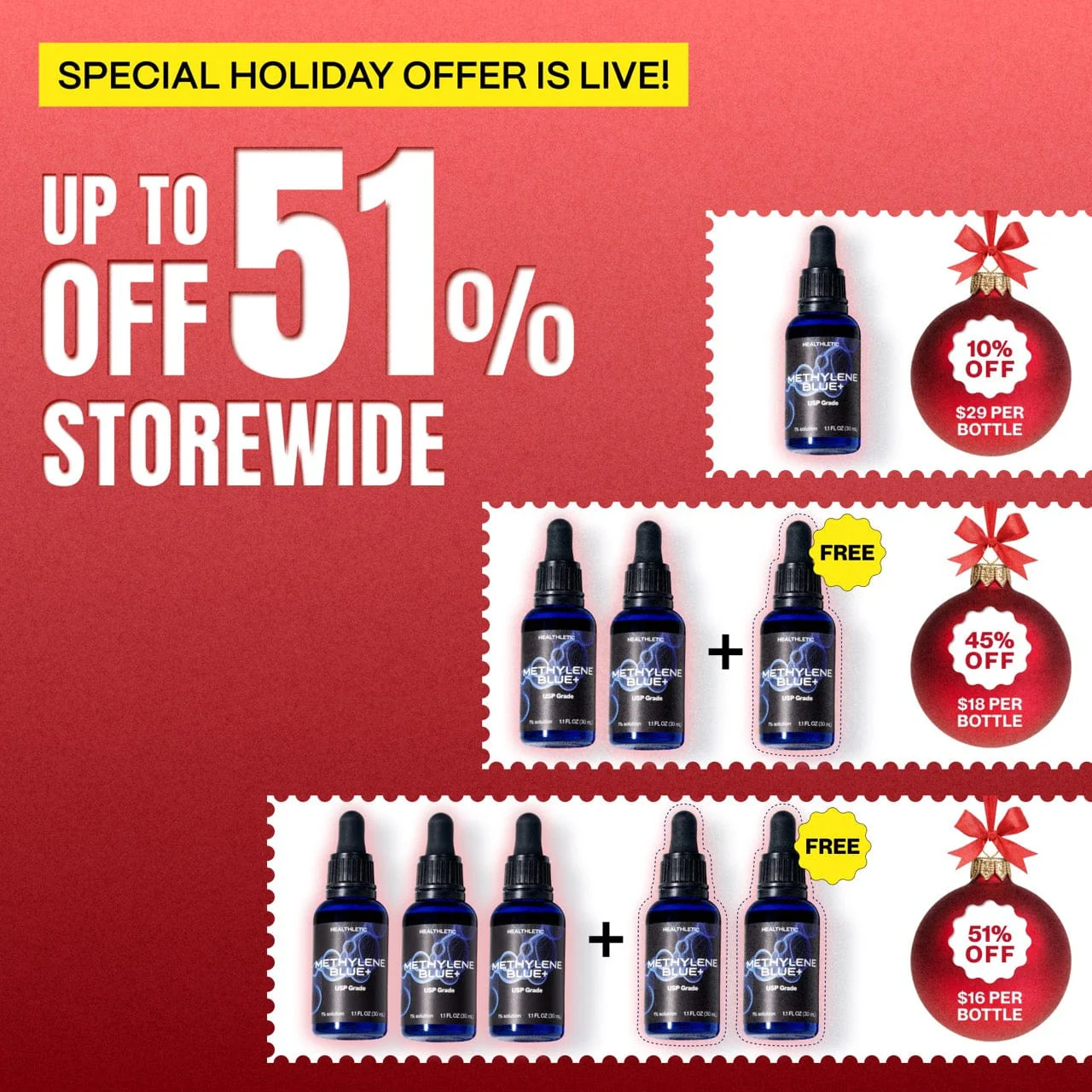 Ultimate methylene blue 1% 30mL (1.0 oz)